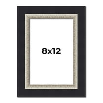8x12 Frame Black Real Wood Picture Frame Width 2.25 Inches | Interior Frame Depth 0.5 Inches |