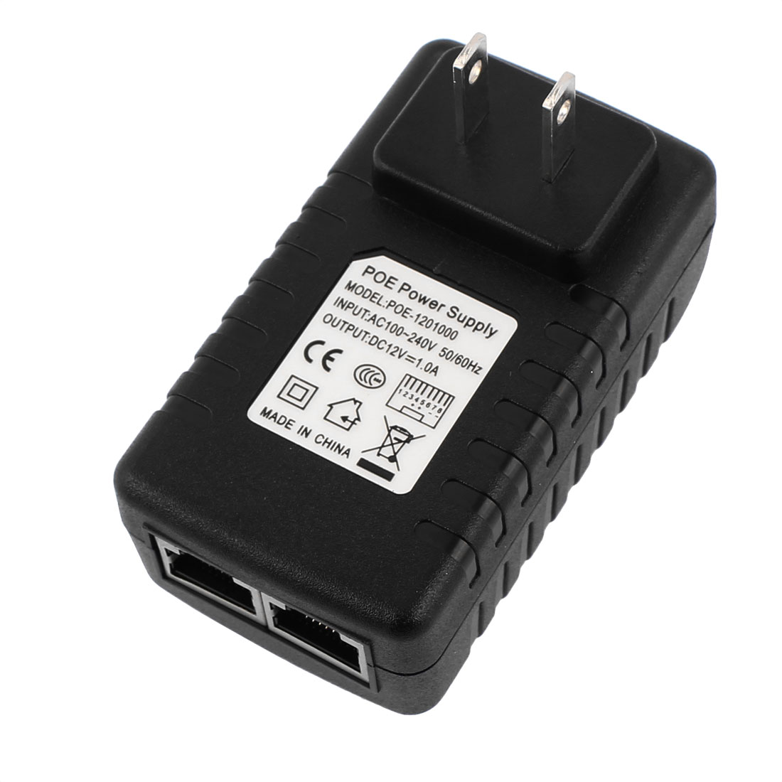 Wall US Plug 12V/1A POE Injector Power Supply AP Adapter