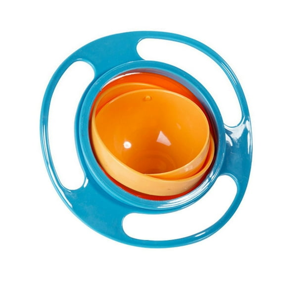 Fuderu Baby Cute Baby Bowl Universal 360 Rotate Spill-Proof Bowl Baby Bowls Non-Slip for Home