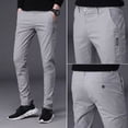 thumbnail image 2 of Pantalones De Hombre Pantalones Casuales De Gabardina, 2 of 8