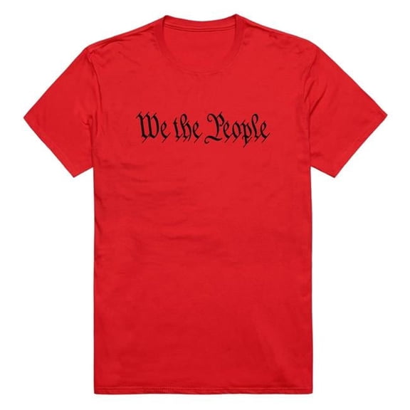 Rapid Dominance AM3-236-RED-03 America Basic We the People Short Sleeve T-Shirt, Red - Large