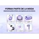 thumbnail image 2 of Auriculares in-ear inalámbricos Acefast T8 Cristal IPX4 T8 rosa con luz LED, 2 of 8