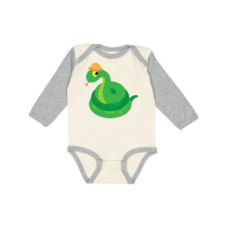 

Inktastic Cute Snake Gift Baby Boy or Baby Girl Long Sleeve Bodysuit