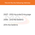 thumbnail image 2 of Max Advanced Brakes - Brake Kit for 2006 2007 2008 2009 2010 2011 2012 2014 Kia Sedona Hyundai Entourage Front Replacement Geomet Coated Disc Brake Rotors and Ceramic Brake Pads, 2 of 9