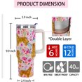 thumbnail image 4 of Golden Retriever Gifts for Women Cute Dog Tumbler Coffee Cup for Women Golden Retriever Travel Mug 40 Oz Stainless Steel Insulated Water Bottle With Lid and Straw, 4 of 6