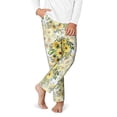 thumbnail image 2 of Pofeuu Daisies And Wildflowers Print Teenagers' Pajama Pants, Soft Lounge Pajama Pants with big pockets for Men Plaid Pj Bottoms-XS(5-6), 2 of 6