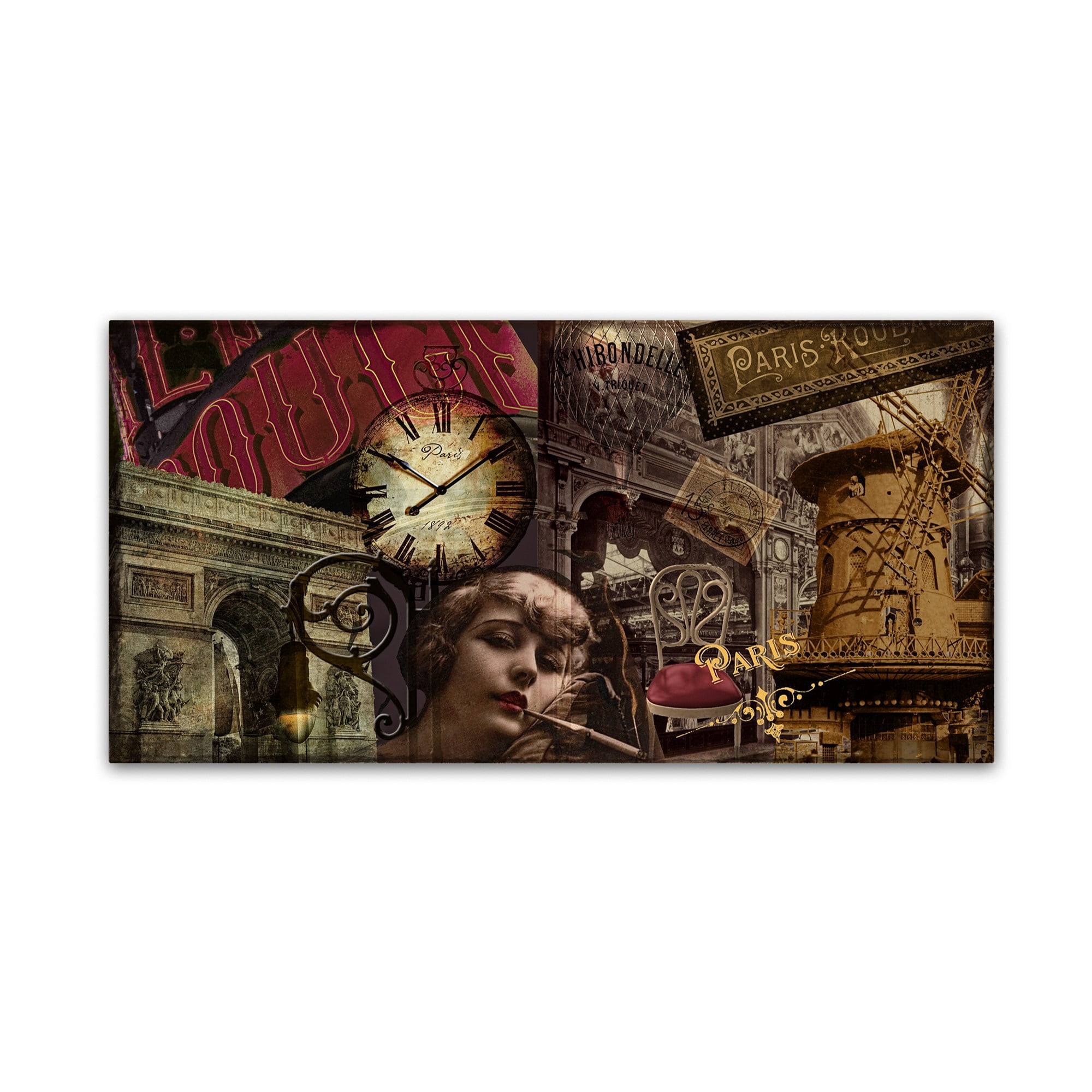 Trademark Fine Art "Streets of Paris II" Canvas Art by Color Bakery