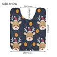 thumbnail image 2 of U-Shaped Toilet Mat Plush Bathroom Rug Mat Non Slip Bathroom Mats Cute Reindeer Pattern, 2 of 5