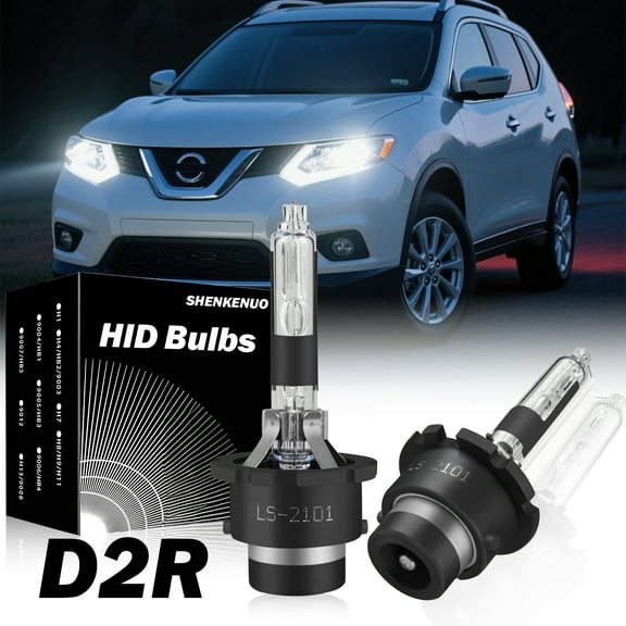 For Nissan Rogue 2008-2013 D2R Super White HID Headlight Bulbs Low Beam Kits