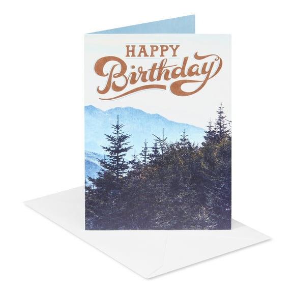 American Greetings Birthday Card for Him (Mountain Adventure)