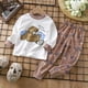 thumbnail image 1 of Conjunto de ropa para niños y niñas, pijama con estampado de camiseta de manga larga, Tops con pantalones, ropa de dormir para bebé, novedad de 2023, 1 of 4