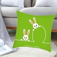 thumbnail image 2 of 10 funda de almohada Happy Easter, funda de almohada corta de huevo de conejito de peluche, fundas de cojín de 45x45cm para el hogar, dormitorio, oficina, sofá, decoración esquí esquí Gafas de esquí, 2 of 5