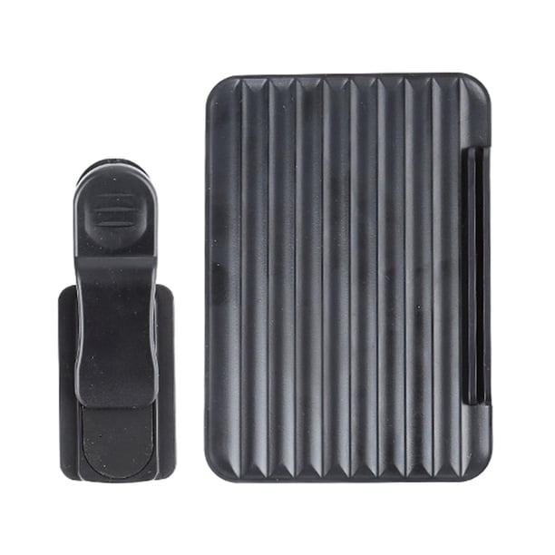 Clip para espejo de cámara de teléfono, reflector de selfie de viaje, universal, fácil de instalar Negro