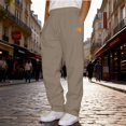 thumbnail image 3 of Sweatpants For Men Baggy Wide Leg Sweat Pants Drawstring Elastic Waist Sweatpants With Pockets Workout Track Pants, 3 of 4