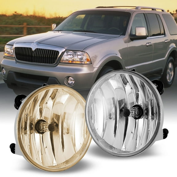 Fog Lights for 01-03 Ford F-150 Lightning 03-05 Lincoln Aviator Clear Lens Pair