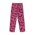 thumbnail image 5 of Xecao Pink Butterfly Men's Straight Lounge Pajama Pants: The Ultimate in Comfortable Sleepwear, 5 of 9