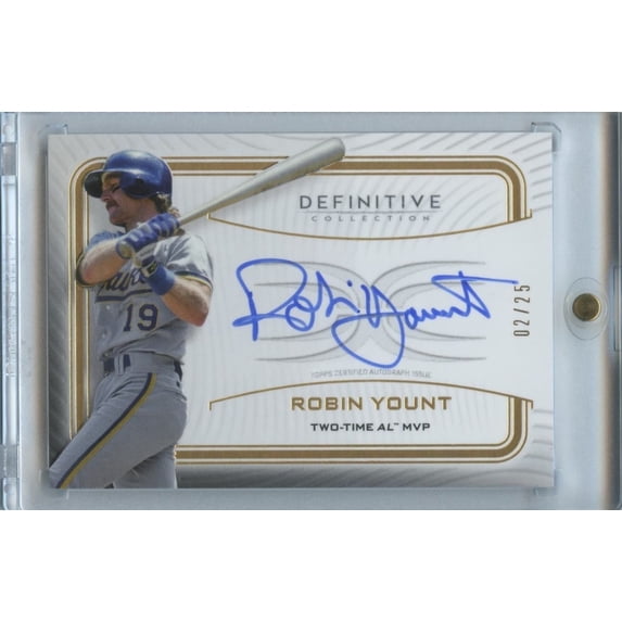 2023 Robin Yount Topps Milwaukee Brewers MLB Autographed Baseball Trading Card
