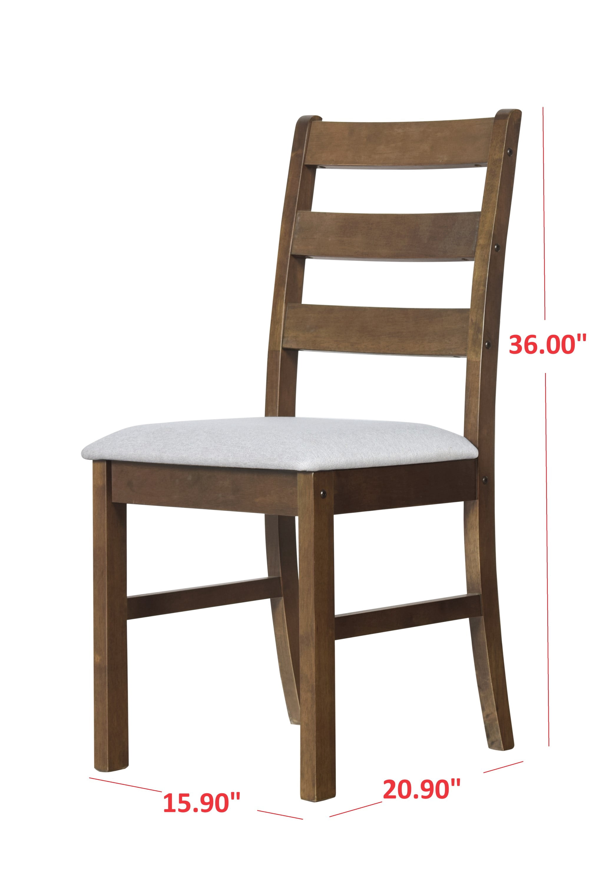 Home Design Athens Dining Chair (Set of 4), Black/Gray