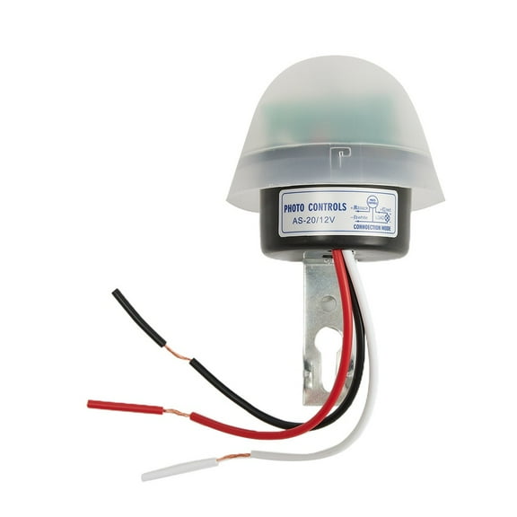 Ac/ Dc 12V Ajustable Auto On Off Light Switch Dc Ac Photo Control Sensor 12V