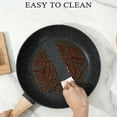 thumbnail image 6 of 17 Pcs Granite Kitchen Nonstick Cookware Set, Frying Pan, Steamer, Spatula, Spoon, Black, 6 of 6