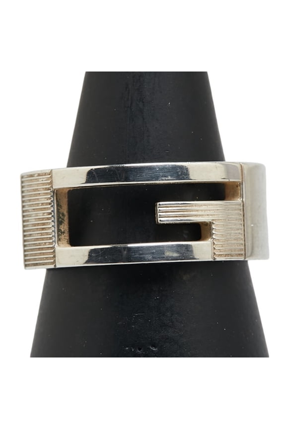 Pre-Owned Gucci Branded G Ring #13 SV925 Silver Men's GUCCI