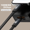 thumbnail image 3 of Cable Carga USB C A 100W (20 Cm), 3 of 9