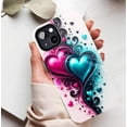 thumbnail image 5 of Glossy Artistic Swirly Heart Phone Case for Couples, Perfect for Valentine's Day, Compatible with iPhone 11/12/13/14/15/16 (Pro Max/Plus), 5 of 9