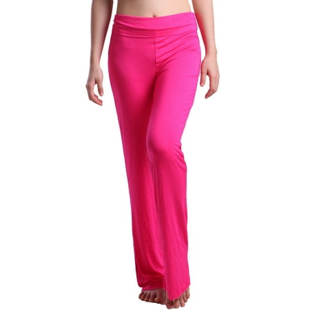- HDE Women's Color Block Fold Over Waist Yoga Pants Flare Leg Workout Leggings