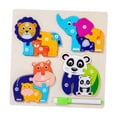 thumbnail image 3 of Xuanheng Infant Puzzles 3D Puzzle Cartoon Wooden Puzzles for Beginner Gift Kid forest, 3 of 8