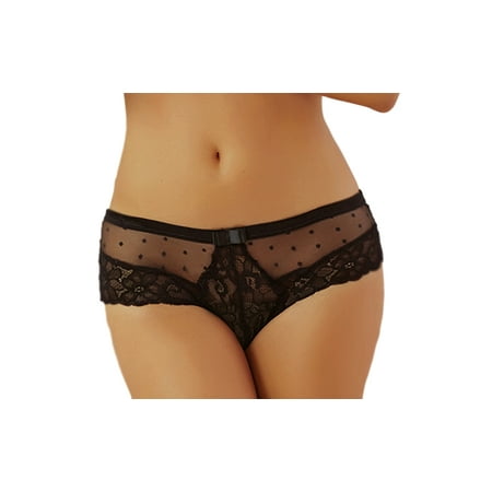 

Lacy Line Sexy Lace And Dot Mesh Hipster