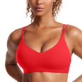 thumbnail image 1 of Top Deportivo CRZ YOGA Butterluxe Cuello en V Sin Aros Rojo M, 1 of 5