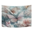 thumbnail image 4 of Wobogo Pink and White Butterfly Tapestry 80x60in Home Living Room Bedroom Wall Hanging Ornaments, 4 of 10