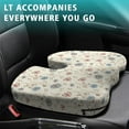 thumbnail image 4 of Premium Floral Pattern Memory Foam Seat Cushion Ergonomic Chair Pad for Office Chair, Car, Airplane & Bleachers Sciatica, Tailbone Hip & Back Pain Relief - Chair Cushion for Long Office Workers., 4 of 5