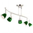 thumbnail image 1 of Cal Lighting SL-954-5-WH-GNF Track Lighting, Green Fire Glass & White, 1 of 1