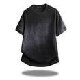 thumbnail image 4 of JTSRKL Mens Embroidered Jacquard T-shirts Patchwork Casual Loose Sporty Short Sleeve Crew Neck Tees Comfy Relaxed Daily Versatile Tops, 4 of 5