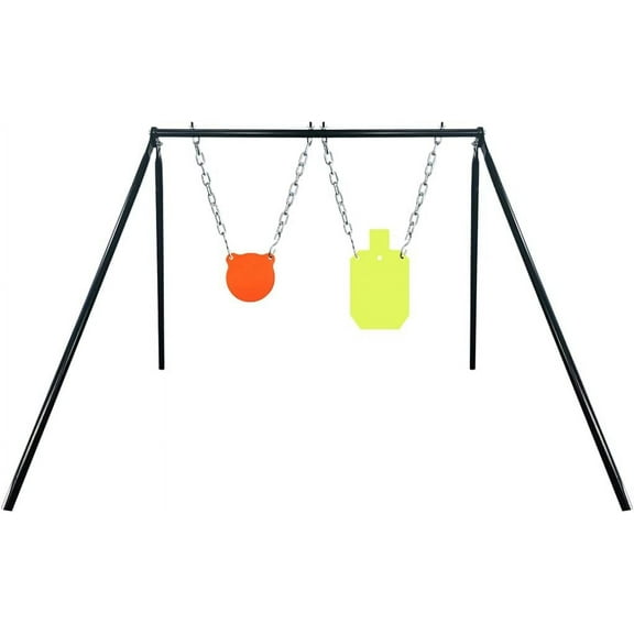 Highwild Steel Target Stand AR500 Shooting Target System (1 Stand, 2 Mounting Kits & 6" Gong   7"x 12" Torso)