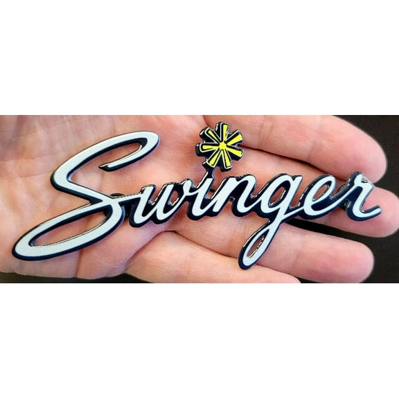 1970-1975 Dodge Swinger Logo Flat Steel Sign