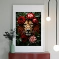 thumbnail image 2 of Diamond Art Kit for Adults, Lion Floral Crown Nature Beauty Diamond Painting for Adults Beginners, 5D DIY Diamond Art Painting Kits, Colorful Diamond Painting Craft for Home Decor 12x16, 2 of 7