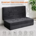 thumbnail image 5 of 6-Inch Tri-Fold Memory Foam Mattress, Foldable Floor Sofa Bed with High-Density Support, Single Folding Mattress for Living Room, Dorm, Guest Use, 5 of 8
