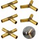 thumbnail image 1 of Laklulu 5 Piezas Conector de Manguera de latón de 8 mm Conector de Manguera neumática Conector de Manguera de Combustible para Combustible-Aire-Agua-Diesel, 1 of 5