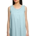 thumbnail image 3 of Moomaya WoMen's Solid A-Line Sleeveless Nightdress Cotton Sleepwear Gown, 3 of 6