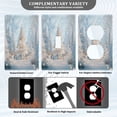 thumbnail image 3 of Light Switch Cover Switch Plate Outlet Cover Plug Cover for Electrical Toggle Switch Christmas Tree in The Snow, 3 of 6