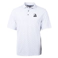 thumbnail image 2 of Men's Cutter & Buck White Cleveland Browns Big & Tall Virtue Eco Pique Tile Print Recycled Polo, 2 of 3