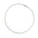 thumbnail image 2 of Collar de perlas de imitación redondo liso de una sola capa elegante collar con cuentas de perlas de imitación para mujeres y hombres de 13,8 de longitud, 2 of 8