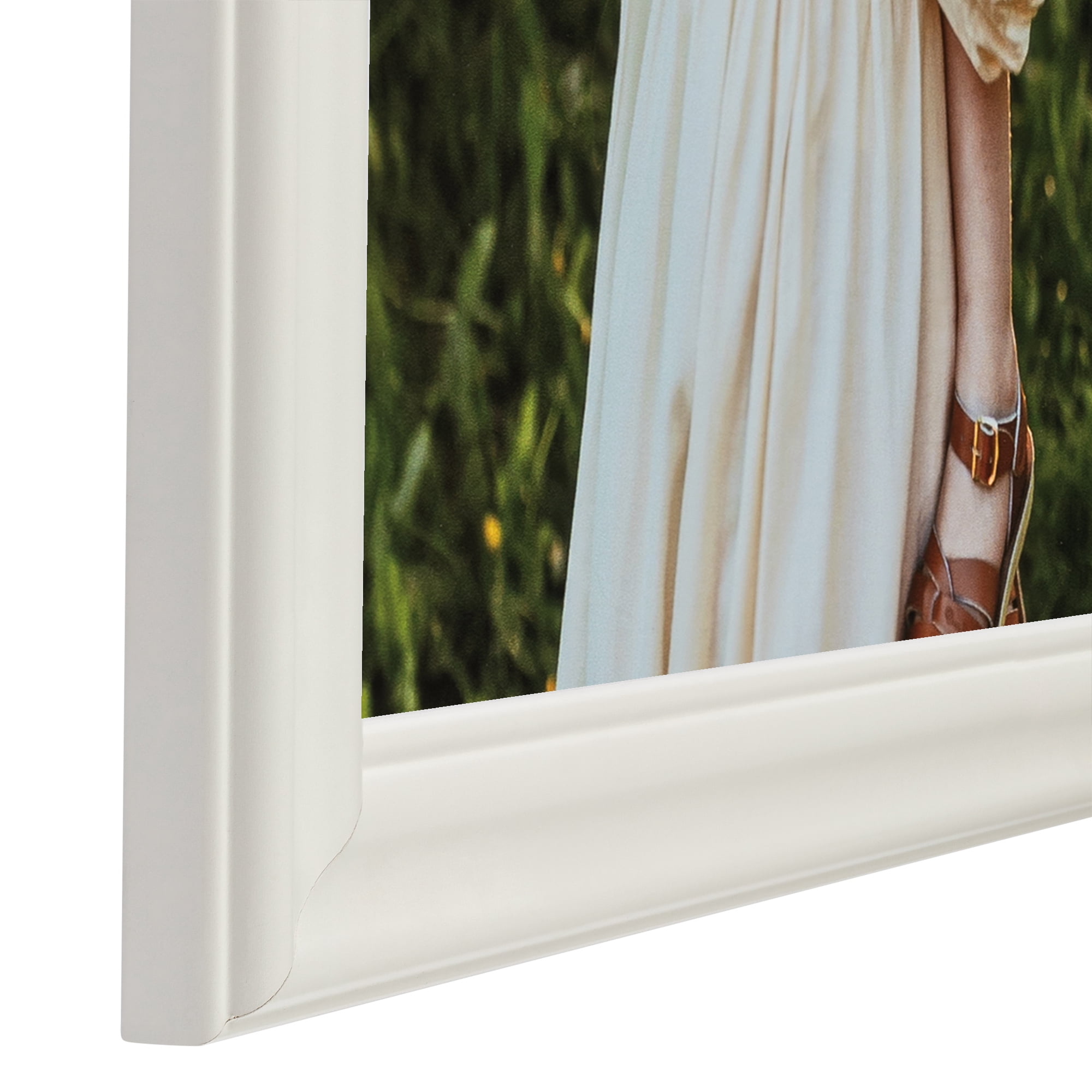 ArtToFrames 18" x 24" White Picture Frame, 18x24 inch White MDF Poster Frame (WOM-4443),  Pack