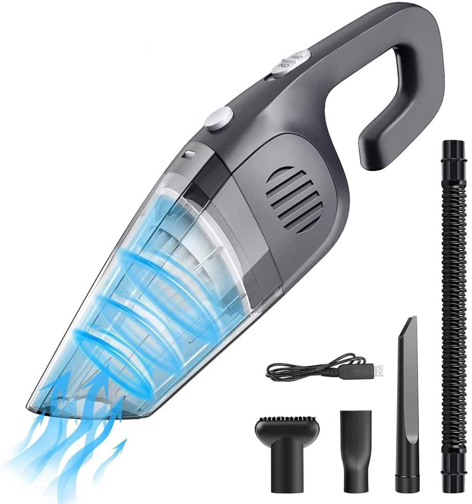 120W MINI Car Vacuum Cleaner Cordless Powerful Suction USB Rechargeable Handheld 