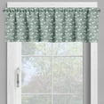 thumbnail image 2 of Ambesonne Vintage Floral Valance Pack of 2, Tulip Twigs Buds, 42"X18", Pale Sage Green White, 2 of 5