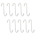 thumbnail image 3 of 10Pcs Meat Hooks Stainless Steel Wall Hooks S-Shaped Hooks Kitchen Gadget, 3 of 7
