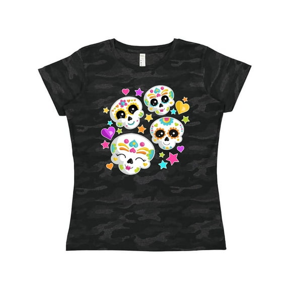 Inktastic Decorative Skull Party for Day of the Dead Women's T-Shirt