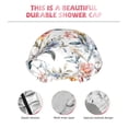 thumbnail image 4 of Colorful Lilies Flowers A Shower Cap, Reusable Bath Hair Hat for all Hair Lengths Hair Cover with Elastic Band Double Waterproof Layers Bathing Hat, 4 of 5